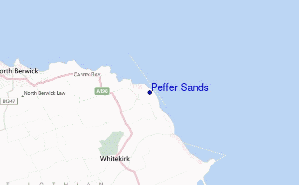 mappa di localizzazione di Peffer Sands
