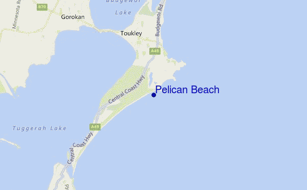 mappa di localizzazione di Pelican Beach