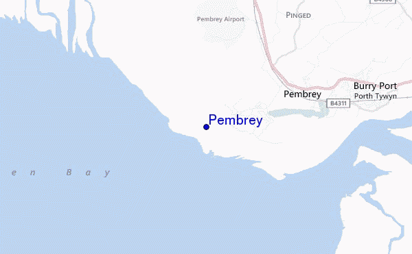 mappa di localizzazione di Pembrey