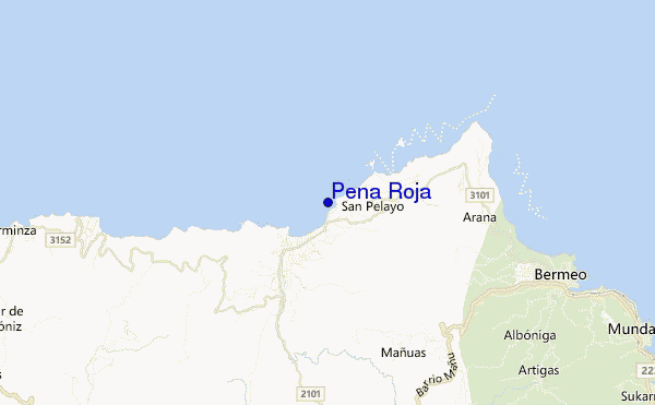mappa di localizzazione di Pena Roja