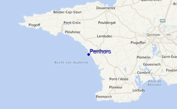 Penhors Location Map