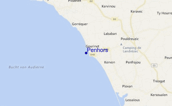 mappa di localizzazione di Penhors