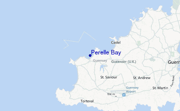 mappa di localizzazione di Perelle Bay