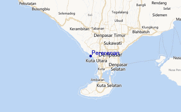 Pererenan Location Map