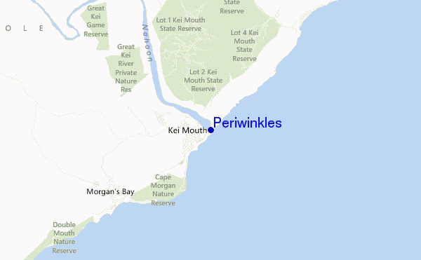 mappa di localizzazione di Periwinkles