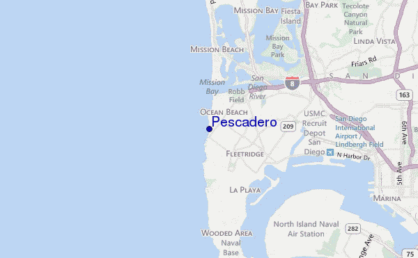 mappa di localizzazione di Pescadero
