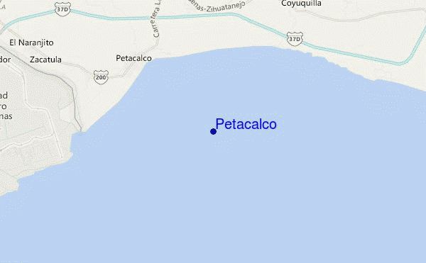 mappa di localizzazione di Petacalco