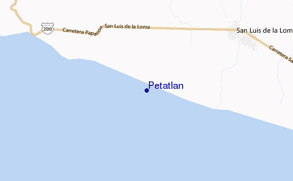 mappa di localizzazione di Petatlan
