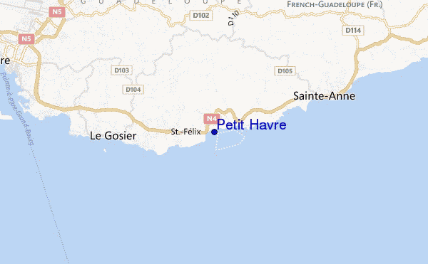 mappa di localizzazione di Petit Havre