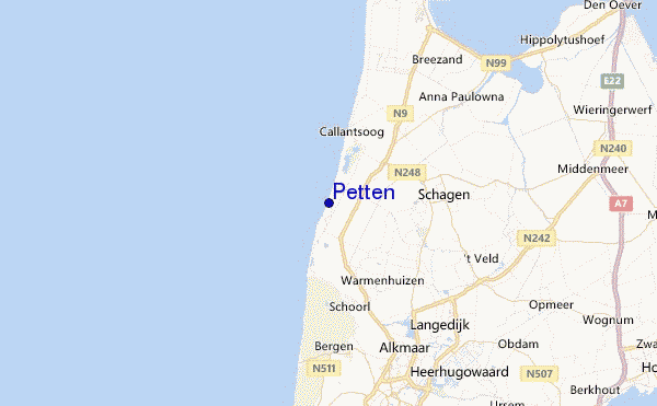 Petten Location Map