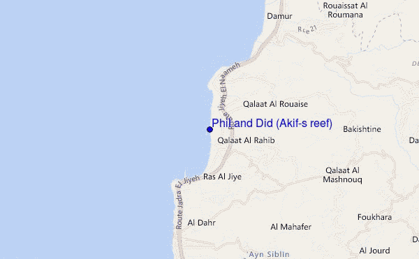 mappa di localizzazione di Phil and Did (Akif's reef)