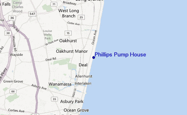 mappa di localizzazione di Phillips Pump House