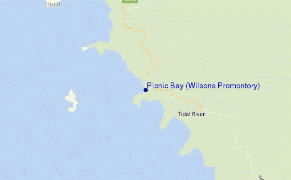 mappa di localizzazione di Picnic Bay (Wilsons Promontory)