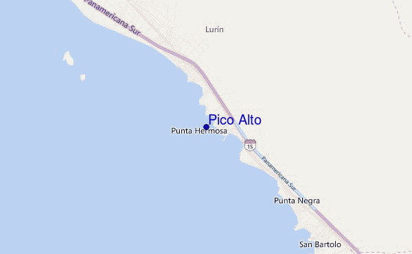 mappa di localizzazione di Pico Alto