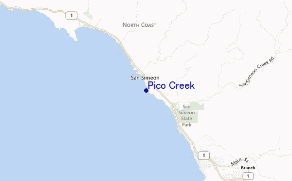 mappa di localizzazione di Pico Creek