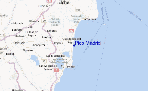 Pico Madrid Location Map
