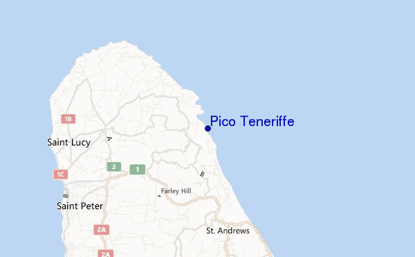 mappa di localizzazione di Pico Teneriffe