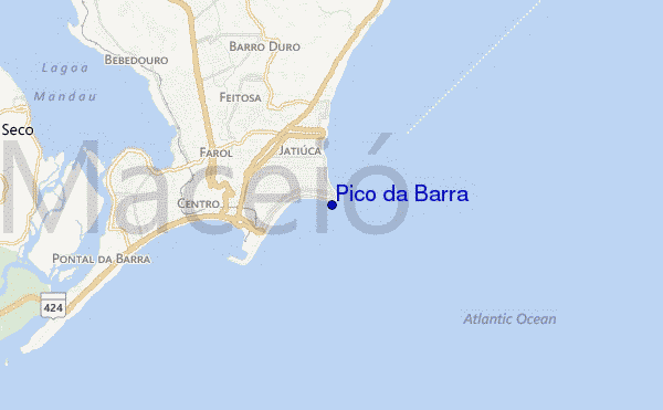 mappa di localizzazione di Pico da Barra
