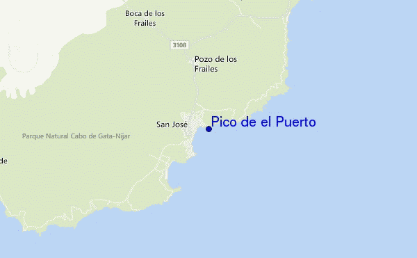 mappa di localizzazione di Pico de el Puerto