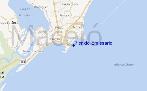 mappa di localizzazione di Pier do Emissario