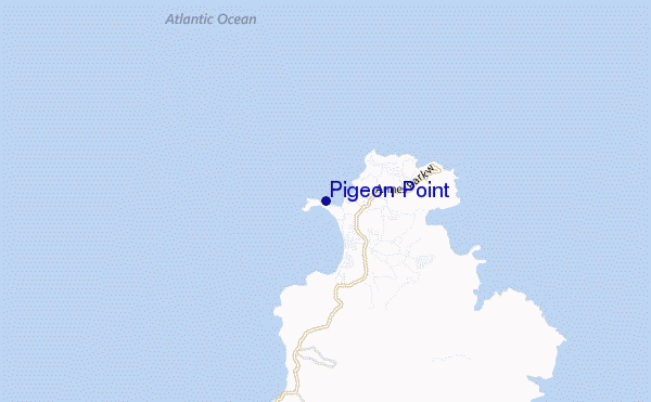 mappa di localizzazione di Pigeon Point
