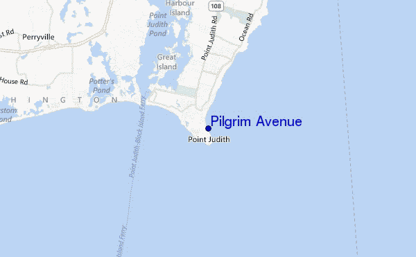 mappa di localizzazione di Pilgrim Avenue