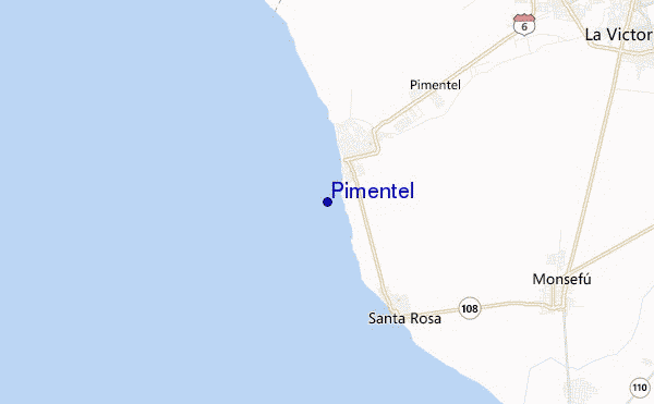 mappa di localizzazione di Pimentel