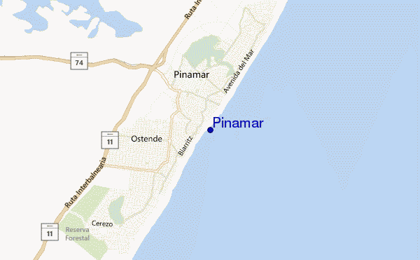 mappa di localizzazione di Pinamar