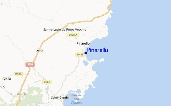 mappa di localizzazione di Pinarellu