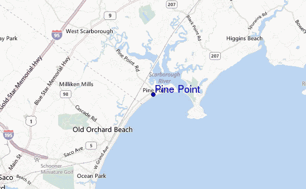 mappa di localizzazione di Pine Point