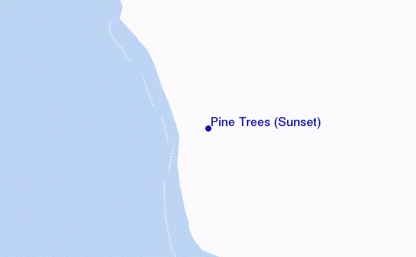 mappa di localizzazione di Pine Trees (Sunset)