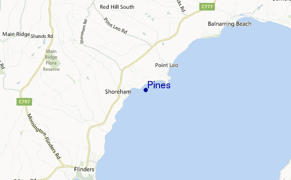 mappa di localizzazione di Pines