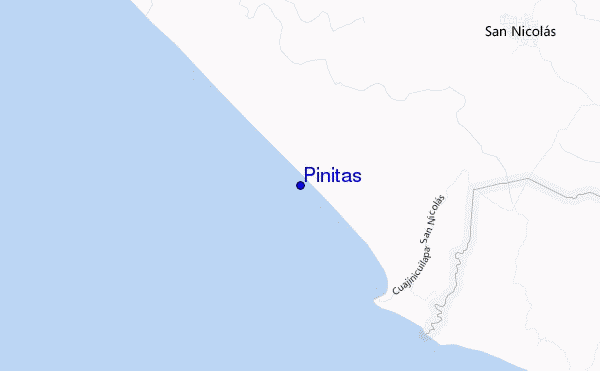 mappa di localizzazione di Pinitas