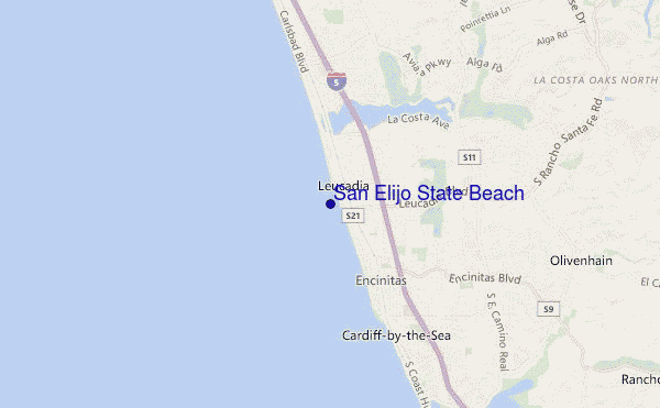 mappa di localizzazione di San Elijo State Beach