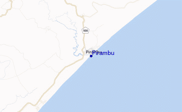 mappa di localizzazione di Pirambu
