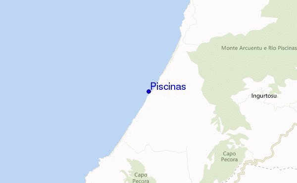 mappa di localizzazione di Piscinas