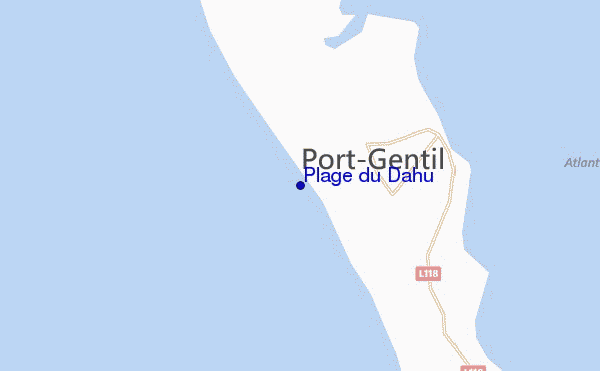 mappa di localizzazione di Plage du Dahu
