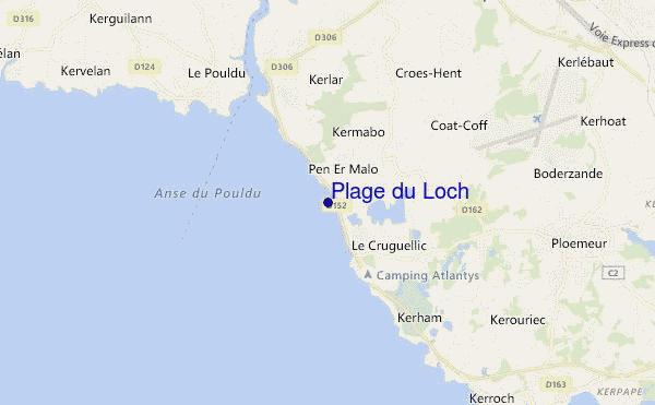 mappa di localizzazione di Plage du Loch