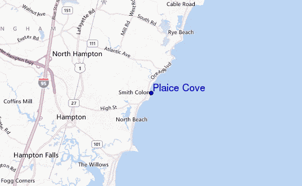 mappa di localizzazione di Plaice Cove