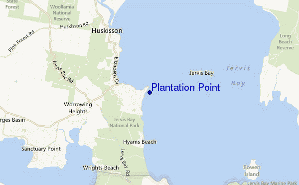 mappa di localizzazione di Plantation Point