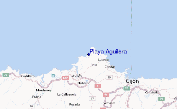 Playa Aguilera Location Map