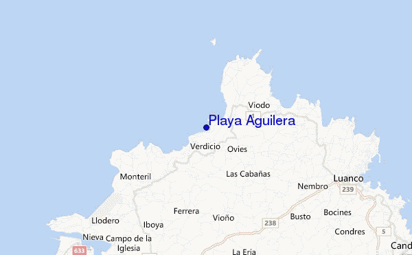 mappa di localizzazione di Playa Aguilera