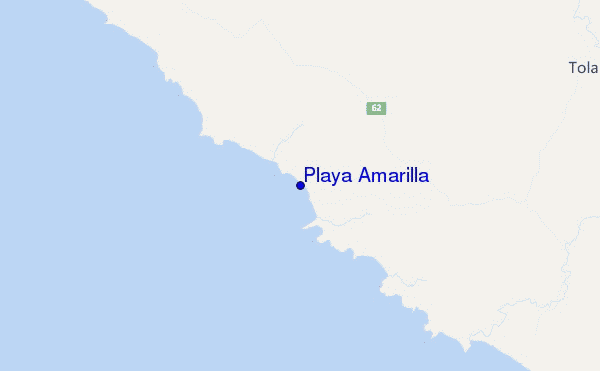 mappa di localizzazione di Playa Amarilla