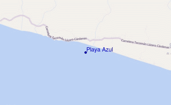 mappa di localizzazione di Playa Azul