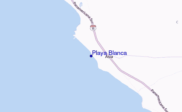 mappa di localizzazione di Playa Blanca