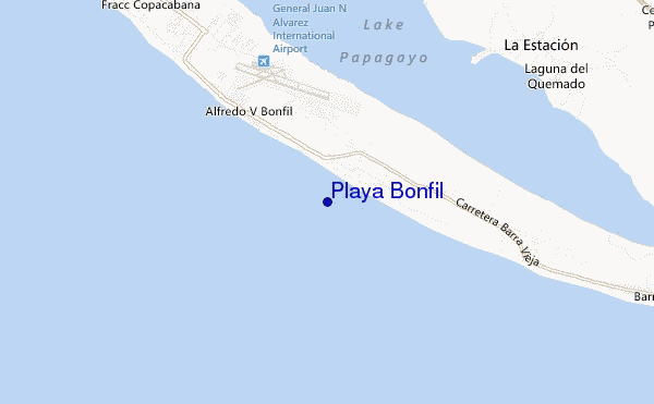 mappa di localizzazione di Playa Bonfil