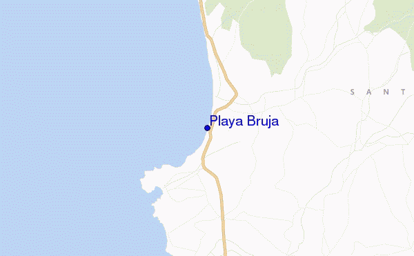 mappa di localizzazione di Playa Bruja