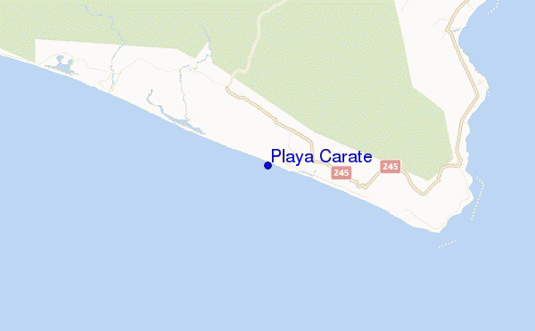 mappa di localizzazione di Playa Carate