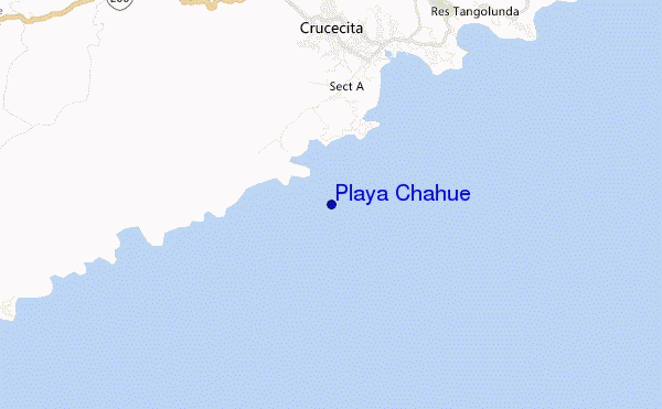 mappa di localizzazione di Playa Chahue
