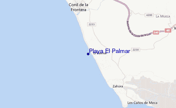 mappa di localizzazione di Playa El Palmar